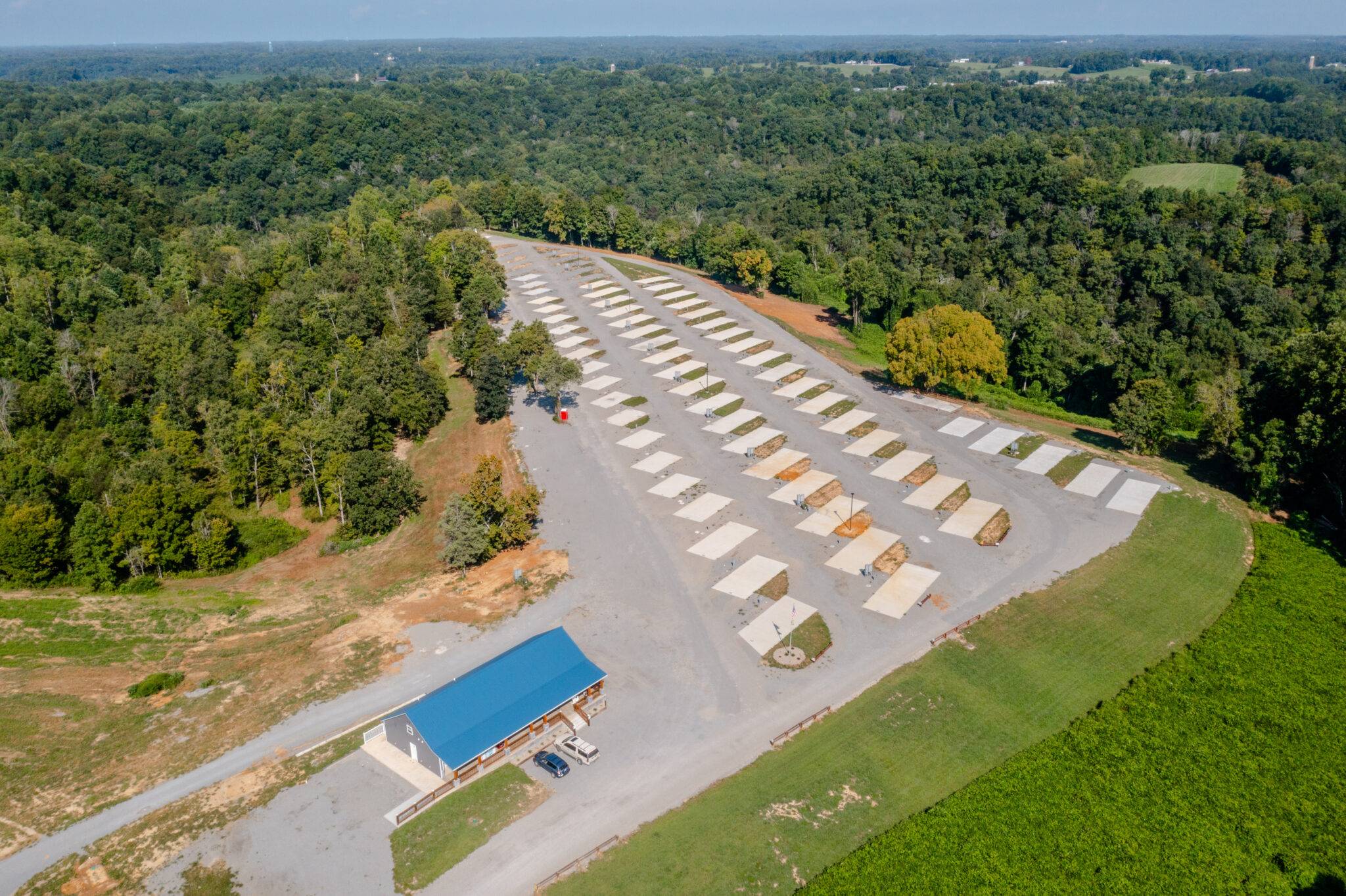 Drone photo of the property from December 2022